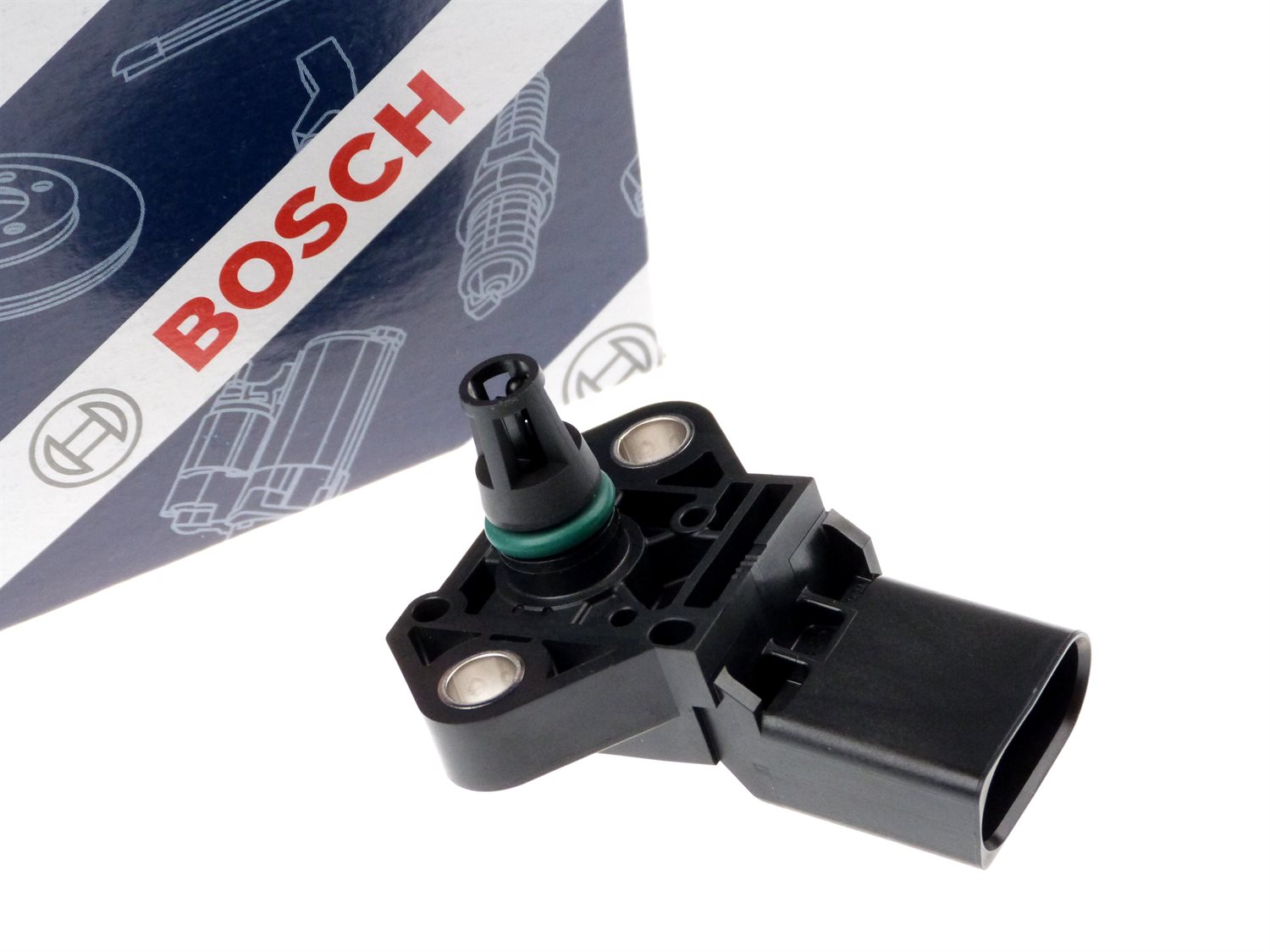 Original BOSCH 400 kPa Ladedruck MAP Sensor Golf GTI Audi S3 RS3 2.0 2.
